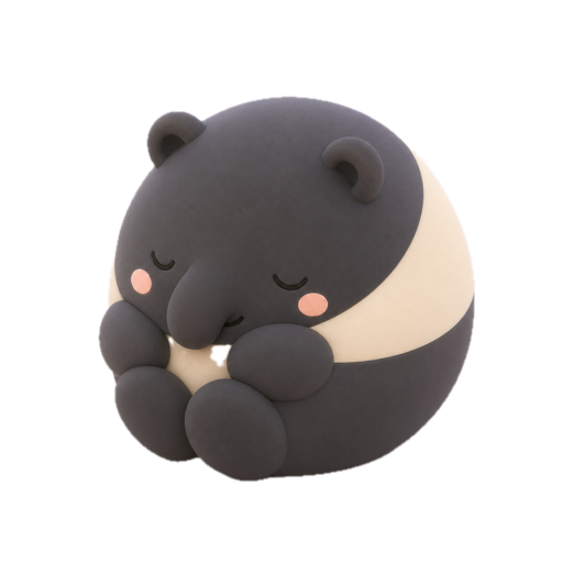 丸まって眠るモグ